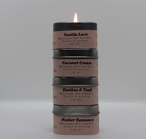 Massage Candles - set of 4 different scents (free shipping)